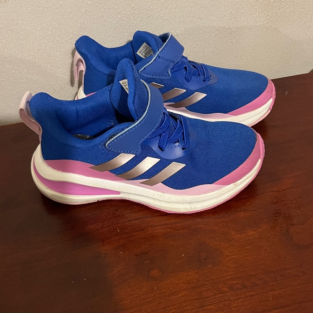 Pink blue adidas shoes size 11